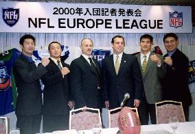 5 Japanese players selected for NFL Europe league.
